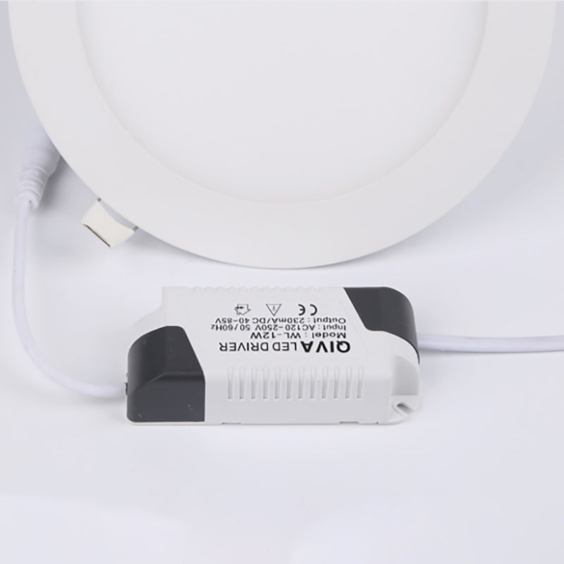 LED Ultra Thin Downlight Lamp 3W 6W 9W 12W 18W Led Ceiling Recessed Grid Downlight Slim Round Panel Light Cold White Light