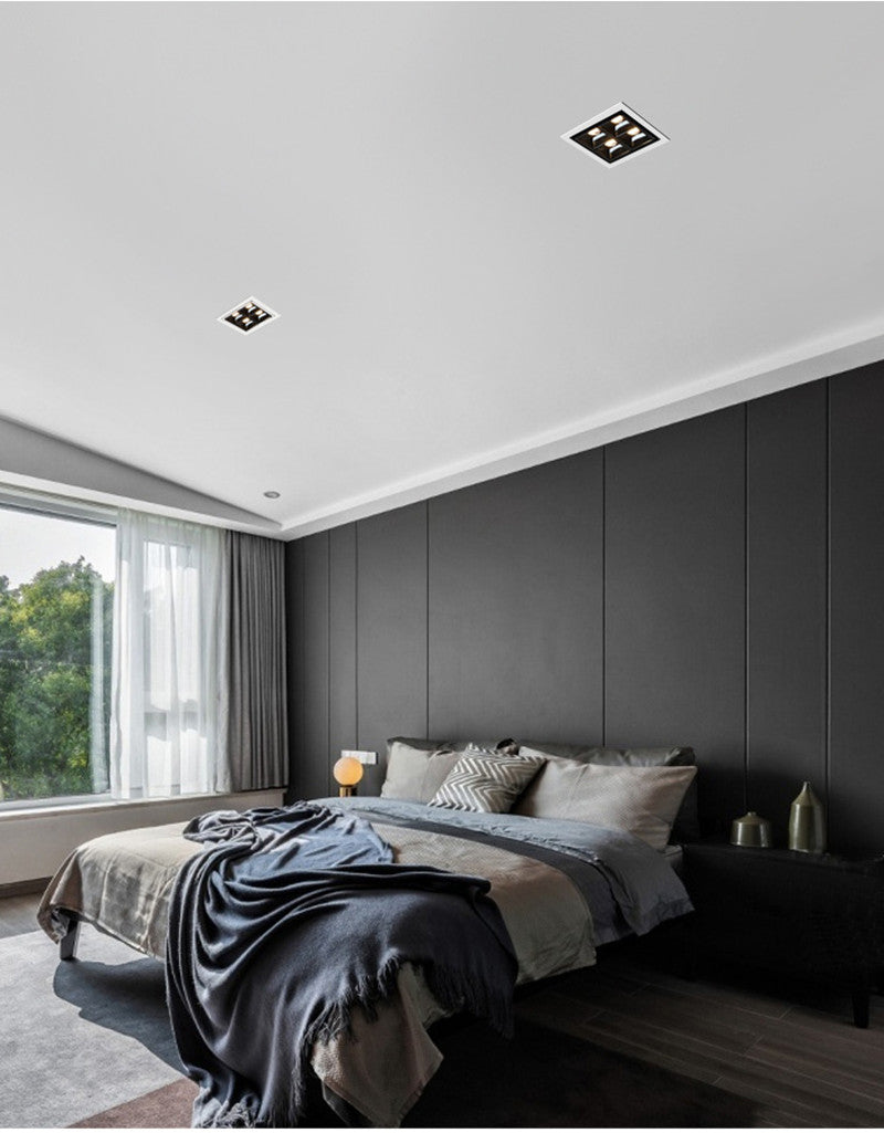 LED Spot Light Lights Recessed LED Ceiling Lamp Downlight 12W Nordic Design Square Decoration AC220V Bedroom Living Room Hotel