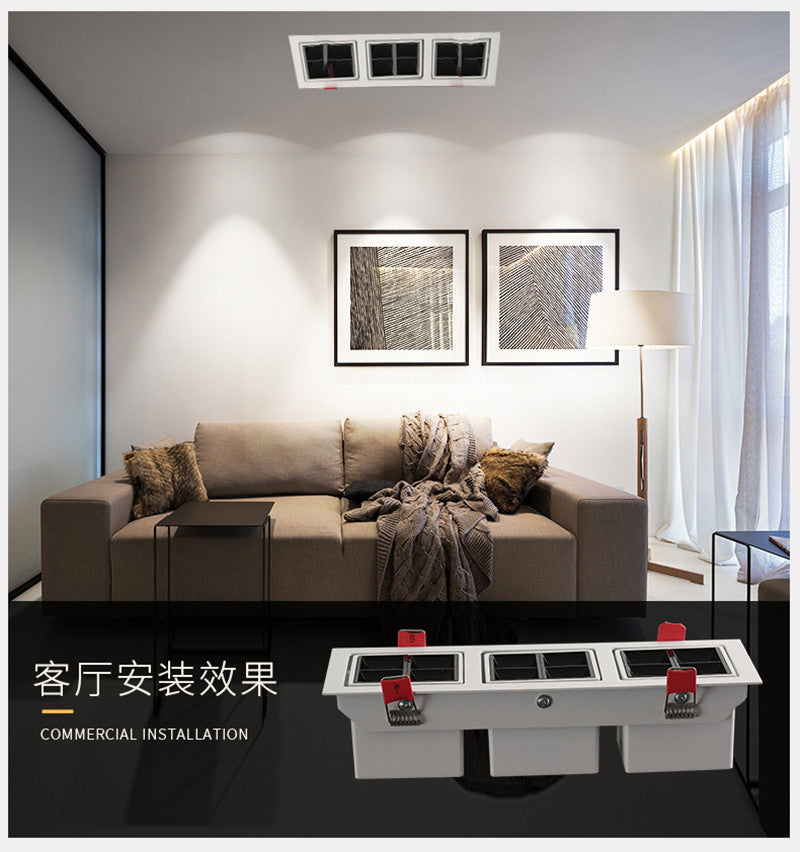 LED Spot Light Lights Recessed LED Ceiling Lamp Downlight 12W Nordic Design Square Decoration AC220V Bedroom Living Room Hotel