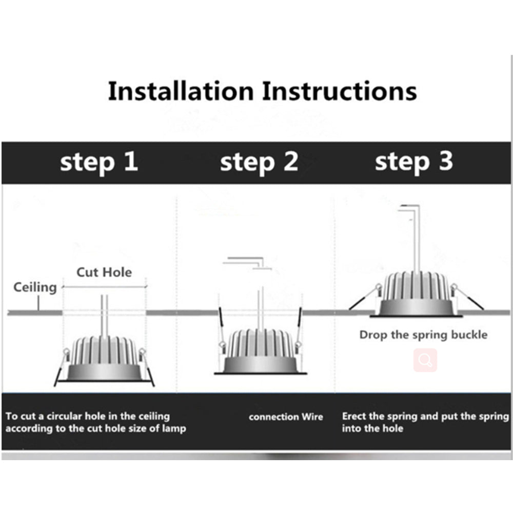 5W 7W 9W Recessed LED Ceiling Lamp Downlights Bathroom Stairs Balcony Hallways Light Garage Intelligent Radar Sensor Lights 220V