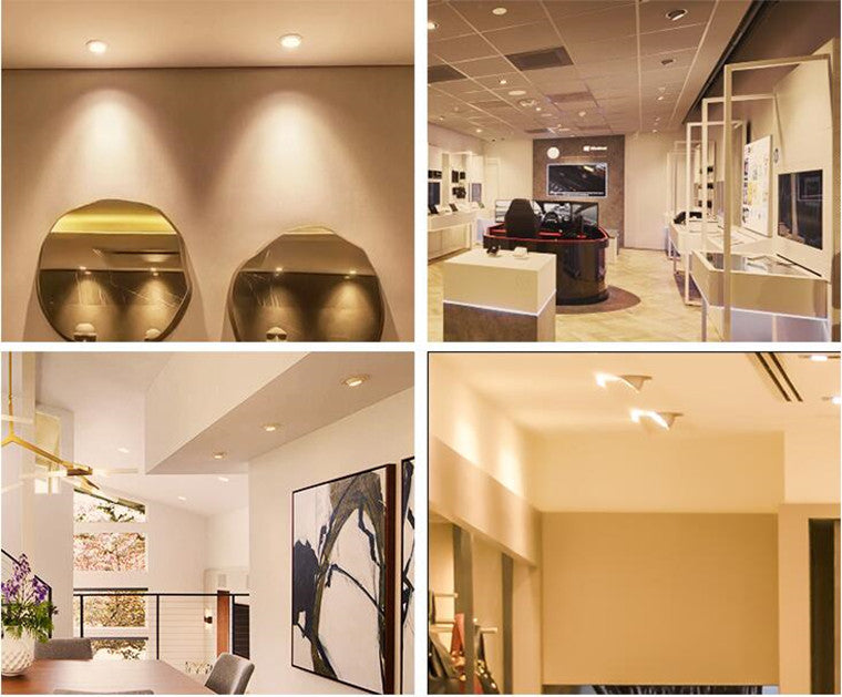 Retractable Rotating Dimmable Embedded COB LED Downlights 10W 15W 20W 30W AC85-265V LED Ceiling Spot Lights Indoor Lighting