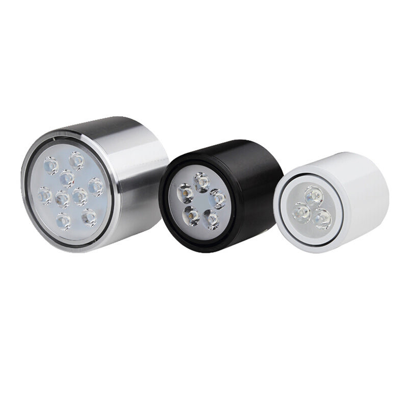 Surface Mounted Ceiling Downlight high power 3W 5W 7W 12W 18W AC85-265V lamp Led bulb downlights Ceiling Spot light +led driver