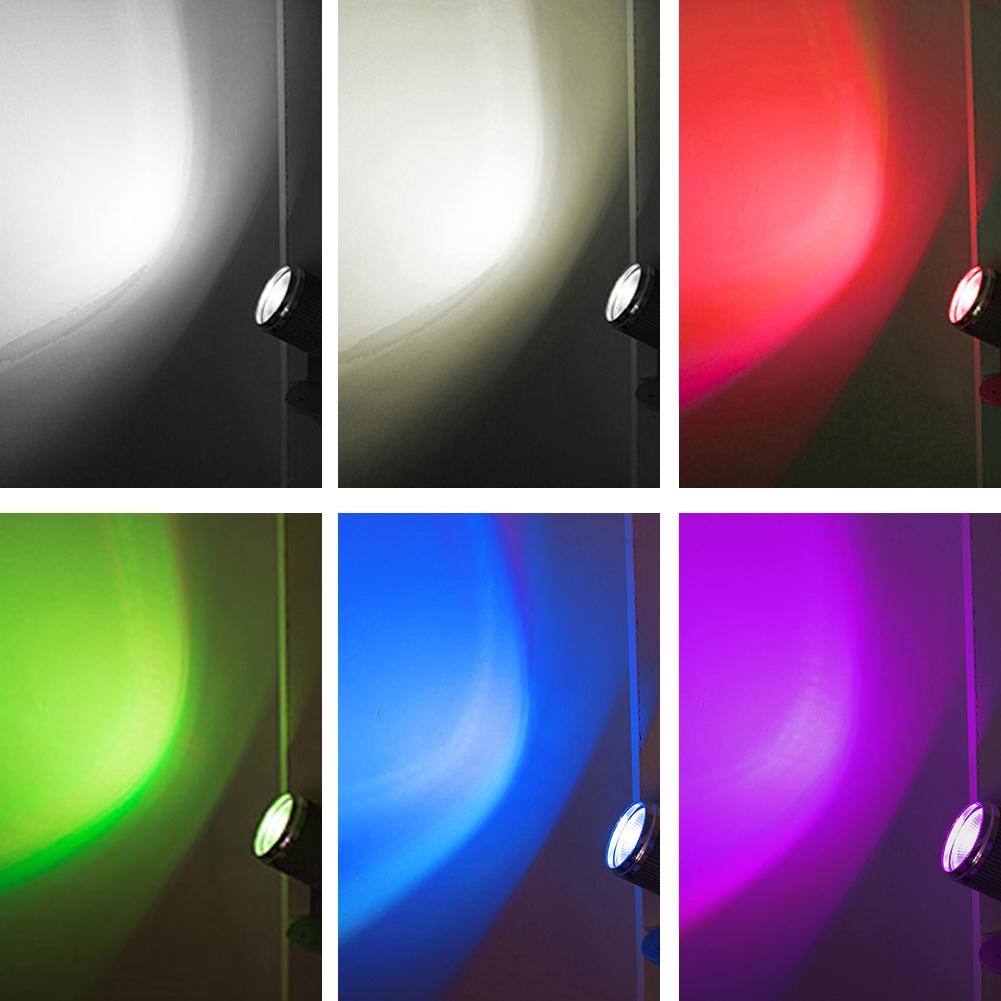 360 Degree LED Stage Spotlight RGB Flashing Projector Downlight KTV 85-265V Bar DJ Disco Wedding Atmosphere Spot Beam Lamp