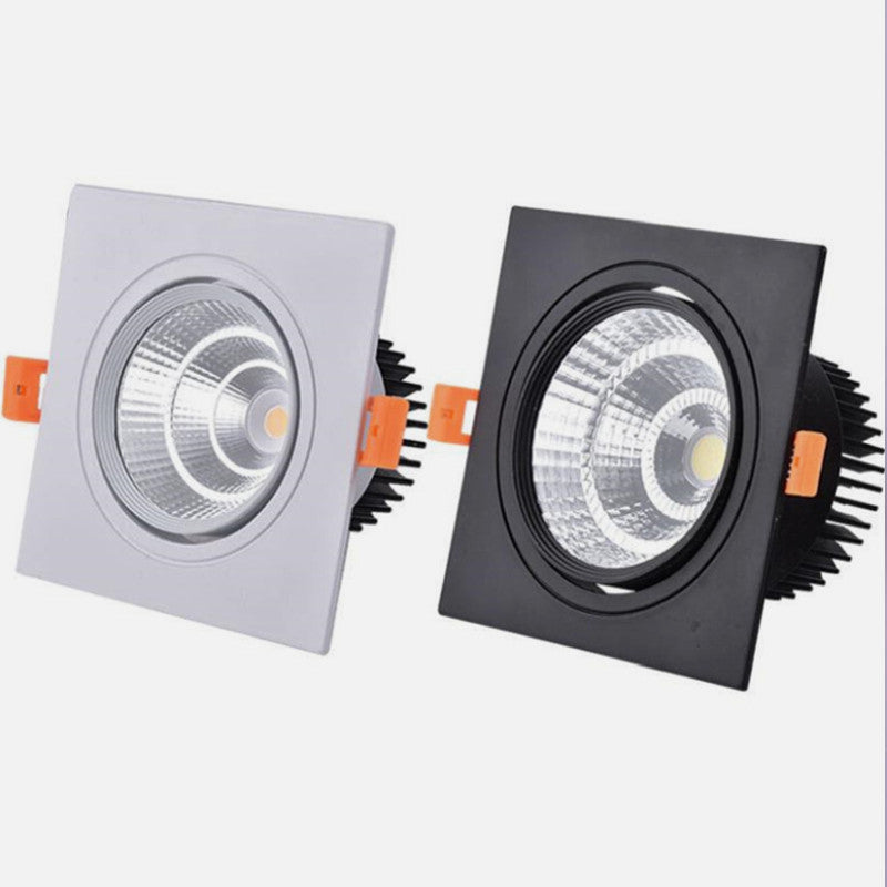 New Square Dimmable Ceiling Recessed LED Downlight Ceiling Lamp 9W 12W 15W AC85-230V LED COB Spot Light Indoor Lighting