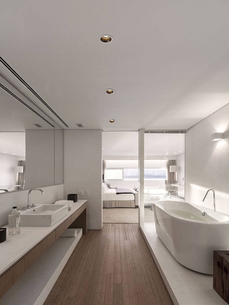 BRGT Led Waterproof Spotlight Round Recessed 7W 12W Ceiling Downlight Aluminum IP65 Spot Focos Lamp For Kitchen Bathroom Lighting