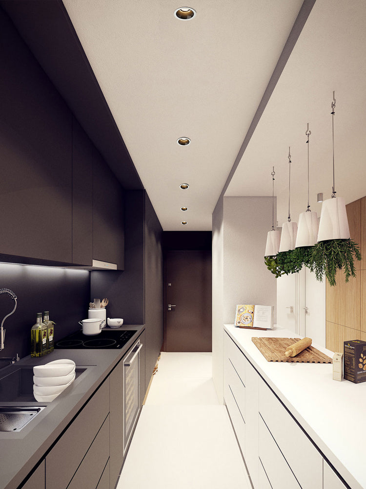 BRGT Led Waterproof Spotlight Round Recessed 7W 12W Ceiling Downlight Aluminum IP65 Spot Focos Lamp For Kitchen Bathroom Lighting