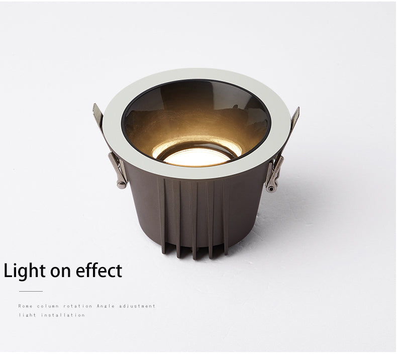 BRGT Led Waterproof Spotlight Round Recessed 7W 12W Ceiling Downlight Aluminum IP65 Spot Focos Lamp For Kitchen Bathroom Lighting