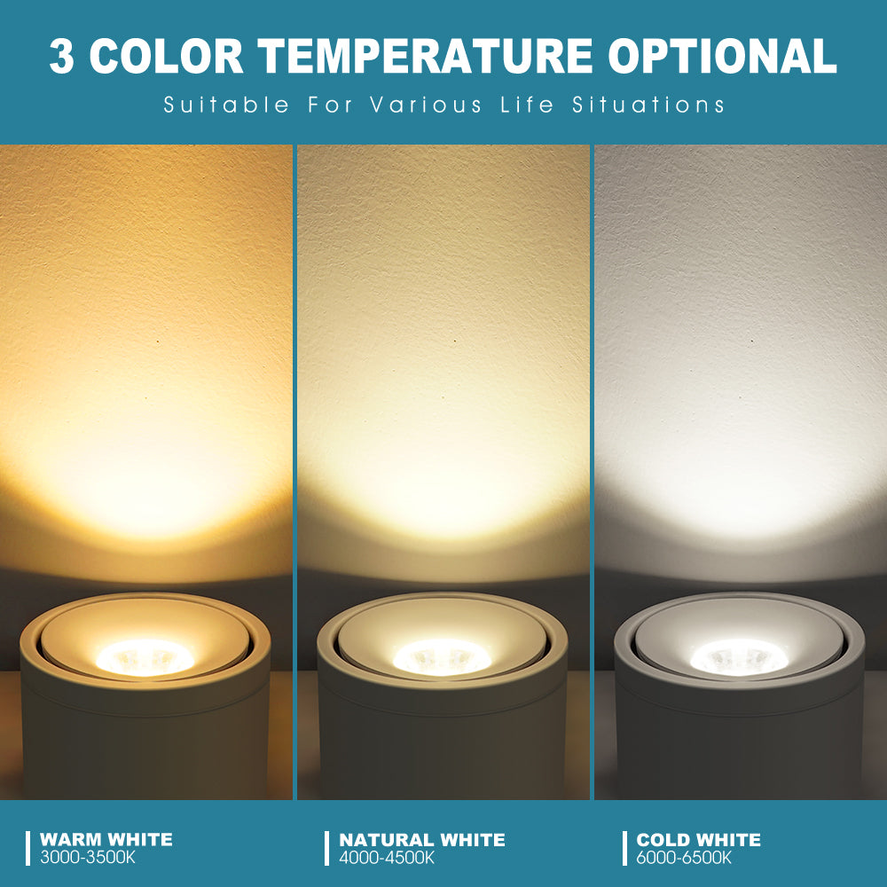 LED Downlight Dimmable 5W 7W 9W 15W 360 Degrees Rotatable Led Surface Mounted Ceiling Light Spotlight Interior Decoration Light