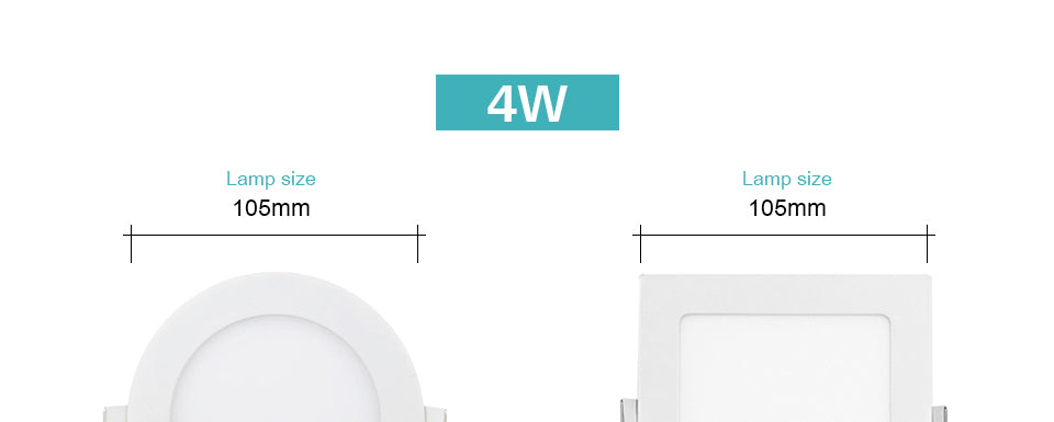 LED Panel light Round lamp 3W 4W 6W 9W 12W 15W 18W led downlight 220V High brightness spotlight