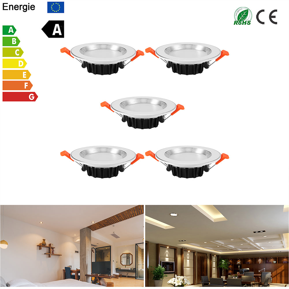 Waterproof LED Downlight Dimmable 1W Waterproof 85-265V Warm White Cold White Recessed LED Lamp SpotLight