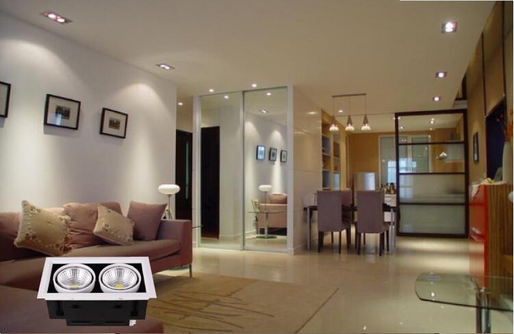 Downlights LED COB Ceiling 26w Surface Mounted dimmable LED Lamps Spot Light AC85-265V square Rotation LED Downlights