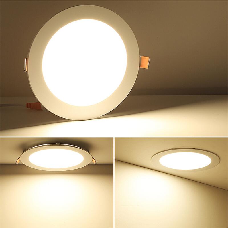 LED Panel Lamps Recessed Ceiling Lights 20W 24W 110V 220V for Hotel Mall Office Home Decoration LED Downlights Indoor Lighting