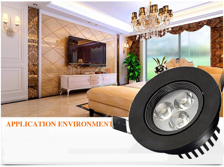 Round dimmable downlight 3W 6W 10W 14W 18W 24W LED recessed ceiling ac85-265V LED indoor lighting
