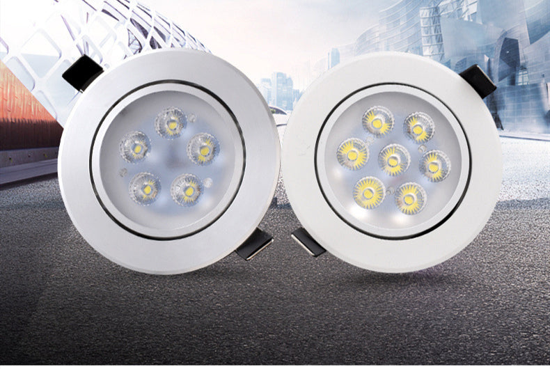 Round dimmable downlight 3W 6W 10W 14W 18W 24W LED recessed ceiling ac85-265V LED indoor lighting