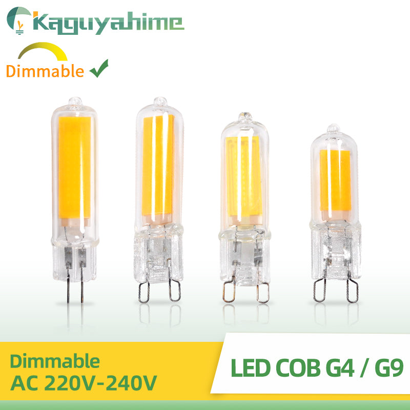 KPS  LED G4 G9 Bulb 7W 9W 12W 220V COB Glass Lamp Super Bright Constant Power Lamp Lighting Replacement Halogen