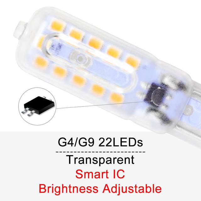 WENNI LED G4 Dimmable Bulb 3W Lampada G9 LED Lamp 5W Corn Bulb LED Light 220V Chandelier Lighting 2835 SMD Replace Halogen Lamp
