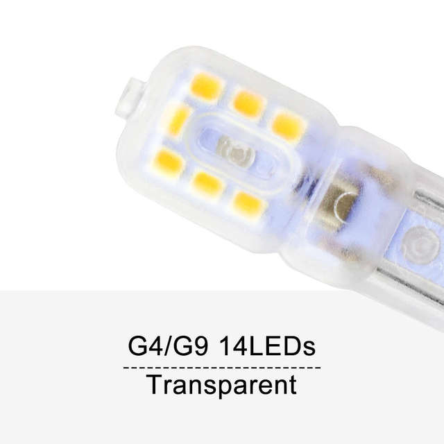 WENNI LED G4 Dimmable Bulb 3W Lampada G9 LED Lamp 5W Corn Bulb LED Light 220V Chandelier Lighting 2835 SMD Replace Halogen Lamp