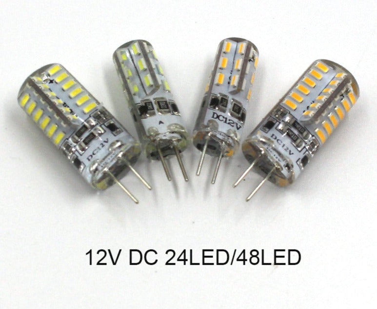 10PCS LED G4 Bulb DC12V AC/DC12V 220V 24LED/48LED/64LED Cold/Warm White