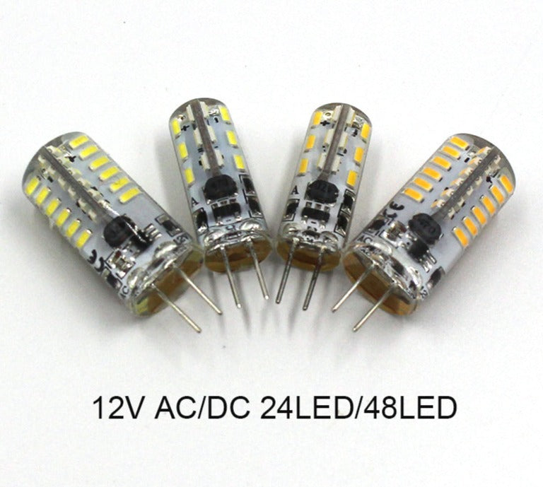 10PCS LED G4 Bulb DC12V AC/DC12V 220V 24LED/48LED/64LED Cold/Warm White