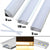 Lamp Cover Aluminium Milk Cover Rigid Channel Holder For LED Strip Bar Light Under Cabinet Cupboard Lamp