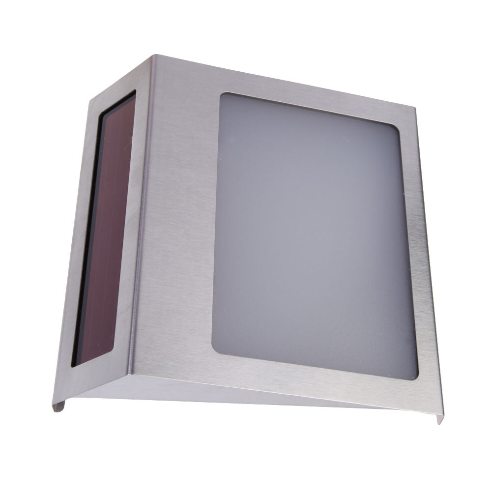 Solar LED Doorplate Light Stainless Steel Home Number Light