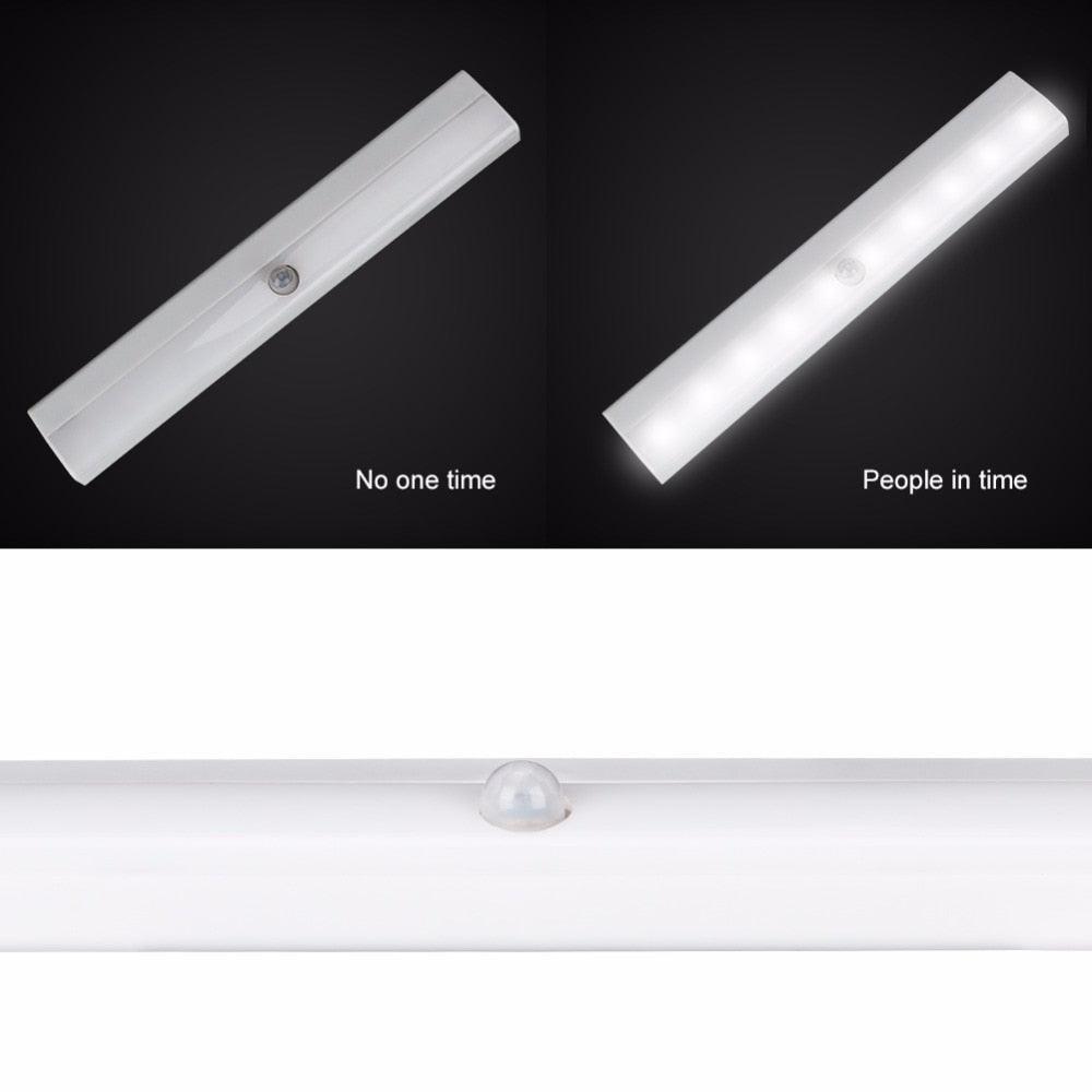 10 LED Wireless PIR Motion Sensor Light Intelligent Portable Infrared Induction Lamp Night Lights for Cabinet Closet Use 4*AAA - LED Lights For Sale : Affordable LED Solutions : Wholesale Prices