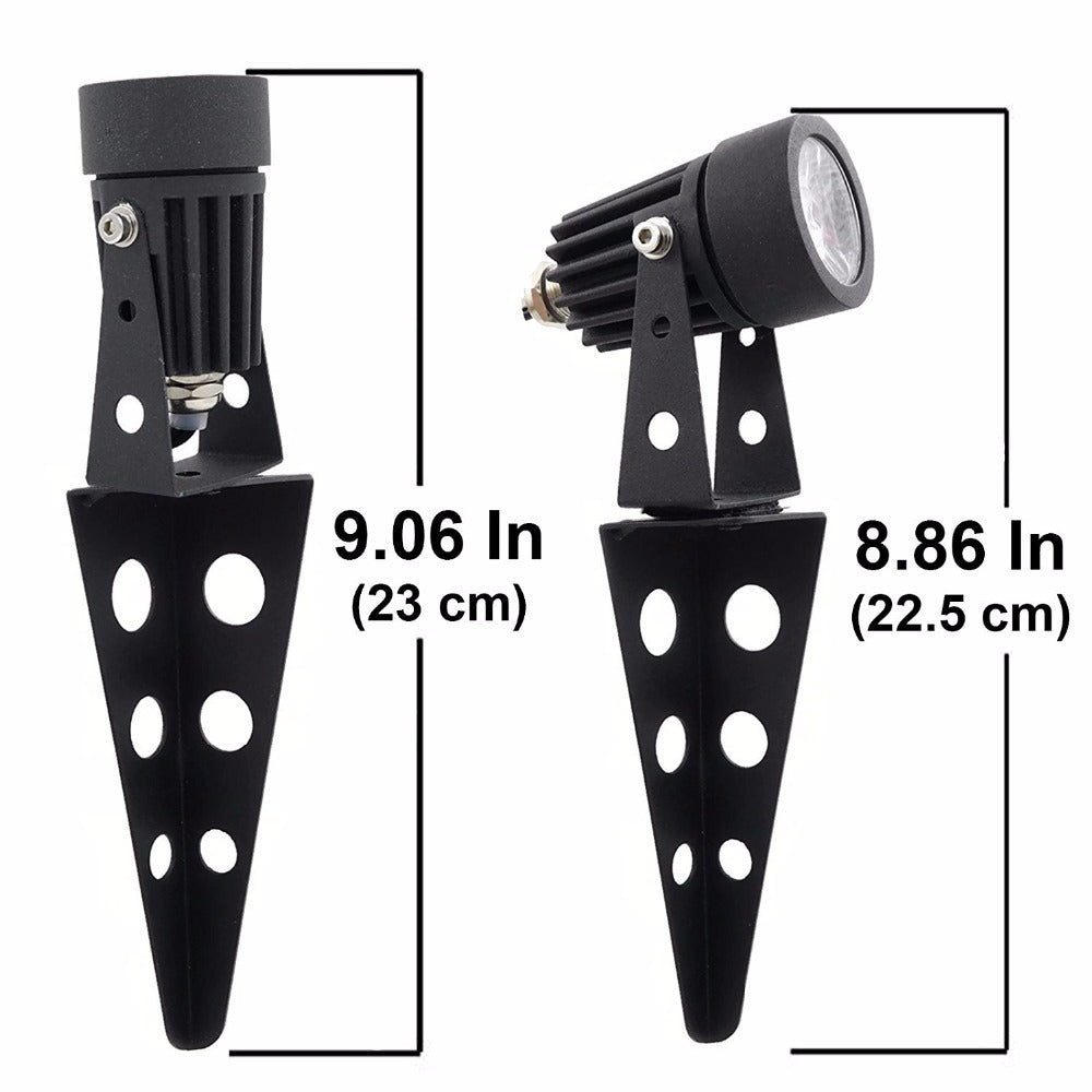 Mini 50X Updated All Metal Twin Solar Powered LED Outdoor Landscape garden decoration Spotlight Waterproof 5m Cable garden lamp