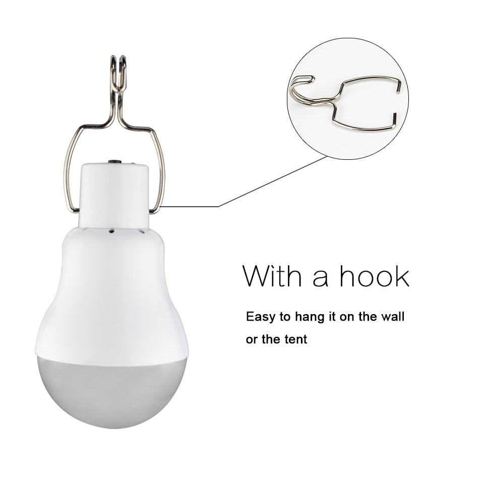 No flicker Solar led Lamp 130LM Portable Camping panel Led Lighting suspension luminaire lights For courtyard camp tent