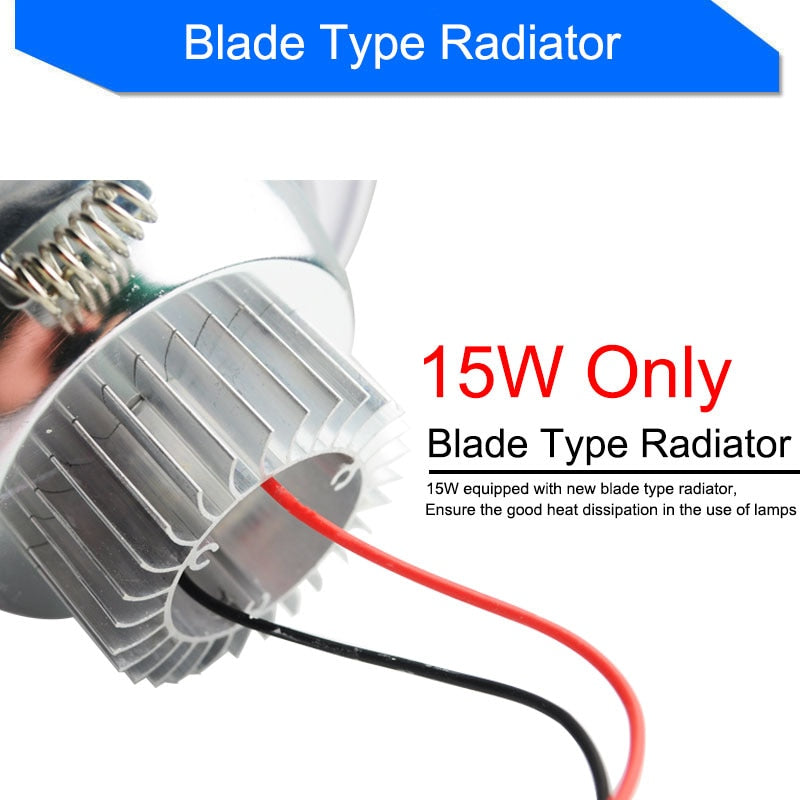 Silver White Frosted Surface LED Downlight 5w 10w 15w Round Ceiling Recessed Light 110v 220v Down Light Lamp Kitchen Restaurant