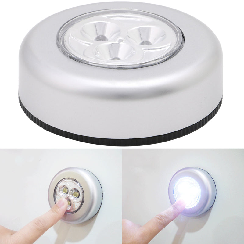 Touch Light Push Lamp Night Light Car Home Wall Camping Battery Power