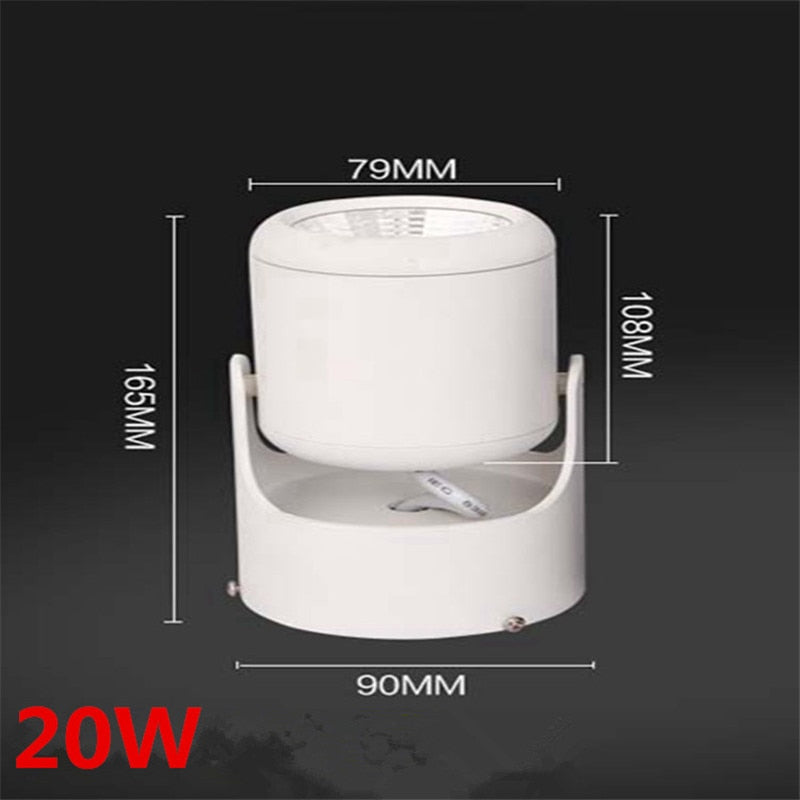 Super Bright Spot light 180 Degree Rotation Ceiling Lamp LED Spot Down Light AC85-265V Led Downlights Surface Mounted