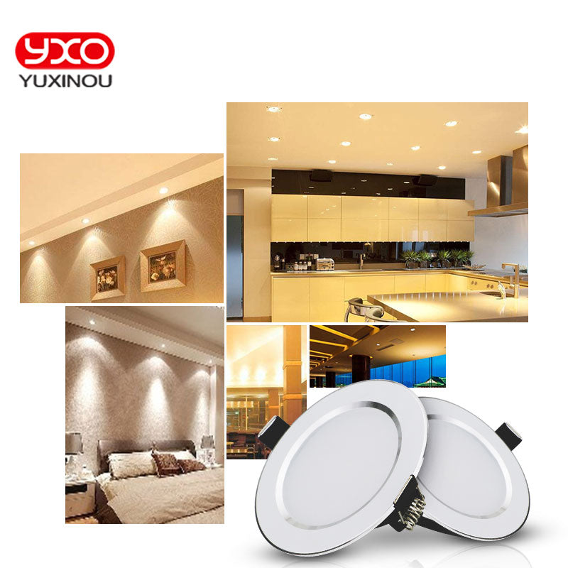 Dimmable Driverless Waterproof LED Ceiling Downlights Light 1pcs 5w 7w 9w 12w 15w 110V 220V LED Downlight Lamp for Home/Outdoor