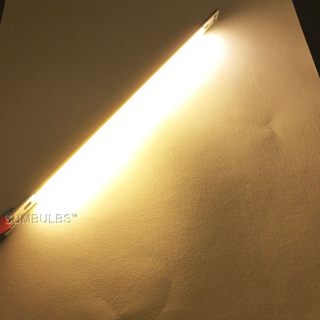 200x10MM 0422 10W LED Light COB Strip Lamp DC 12-14V 1000LM Green Yellow Red Blue Warm White Pure White Bar Light