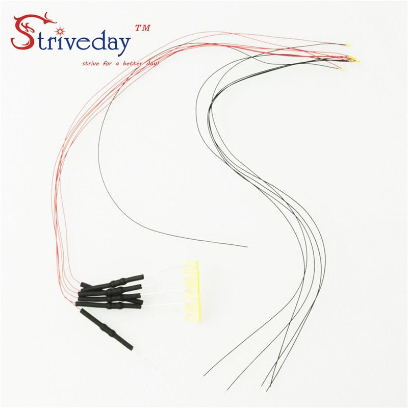 SMD Pre-soldered micro litz wired LED leads resistor 8-12V 20cm DIY 9 Colors can choose