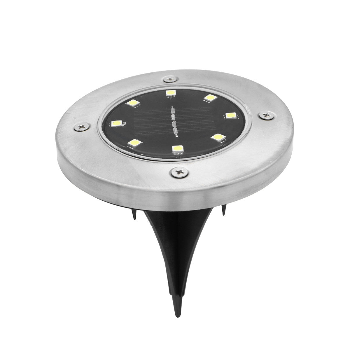 Solar Outdoor Ground Light with 8 LEDs