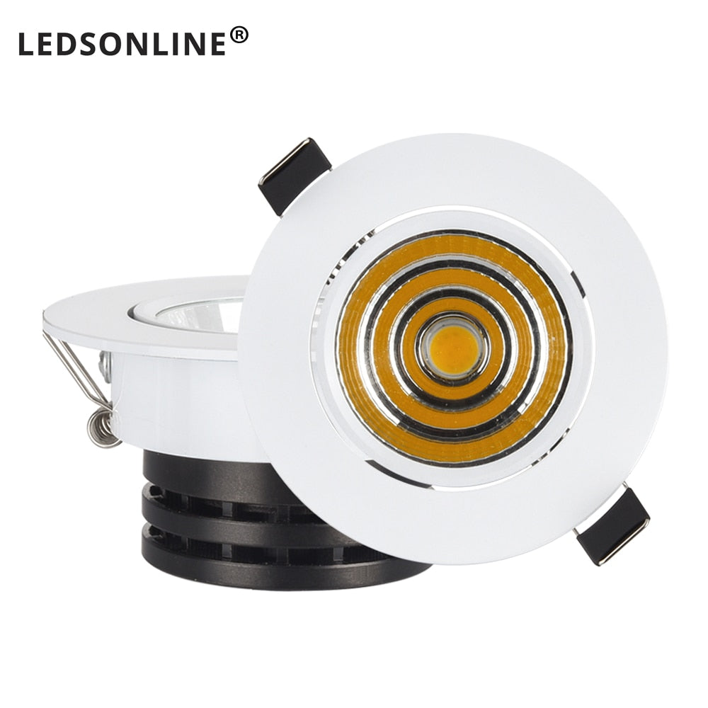 3w 5w 10w cob led downlight dimmable recessed lamp home led epistar spot led kitchen 110v 220v