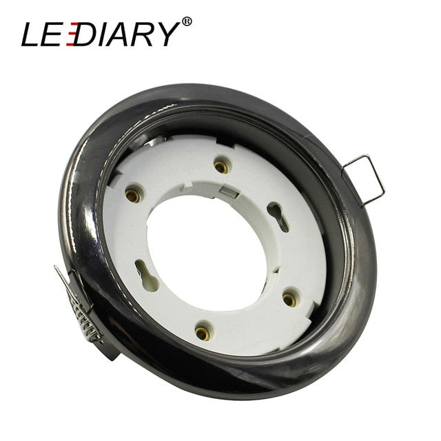 LEDIARY Bright Separable Led Downlights Round Recessed 8W 110-240V 90mm Cut Hole Aluminum GX53 Light Source 3000K/4000K/6000K