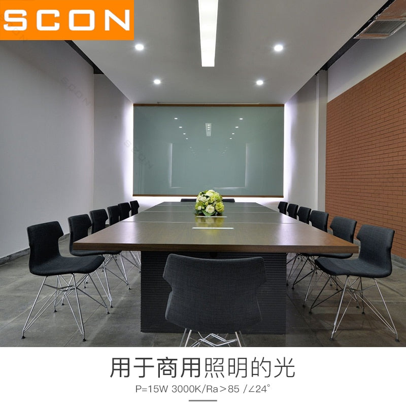 AC110-240V 4 inch 15W COB downlight mall lobby High bay light CCT 3000K 4000K CRI Ra>85 indoor modern industry light