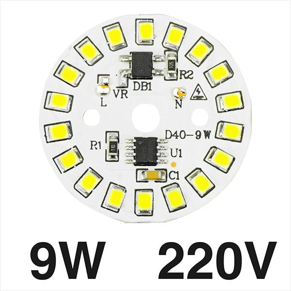 LED Bulb Lamp SMD 15W 12W 9W 7W 5W 3W Light Chip AC230V 220V Input Smart IC LED Bean For Bulb Light Cold White Warm White