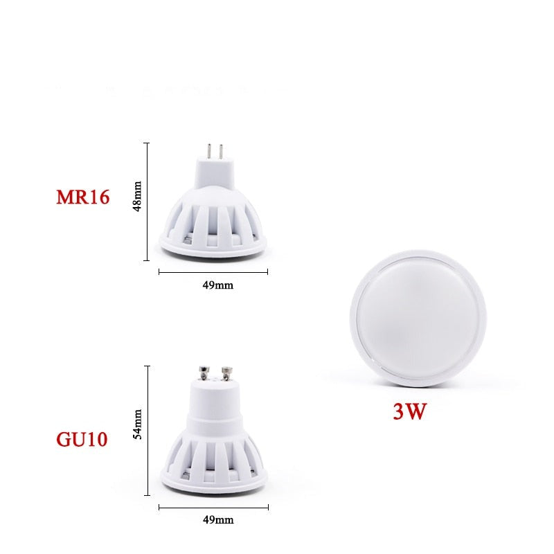 LED Lamp GU10 MR16 LED Bulb 2W 3W 4W 5W 6W 220V Lampard's LED Condenser lamp Diffusion Spotlight Energy Saving Home Lighting