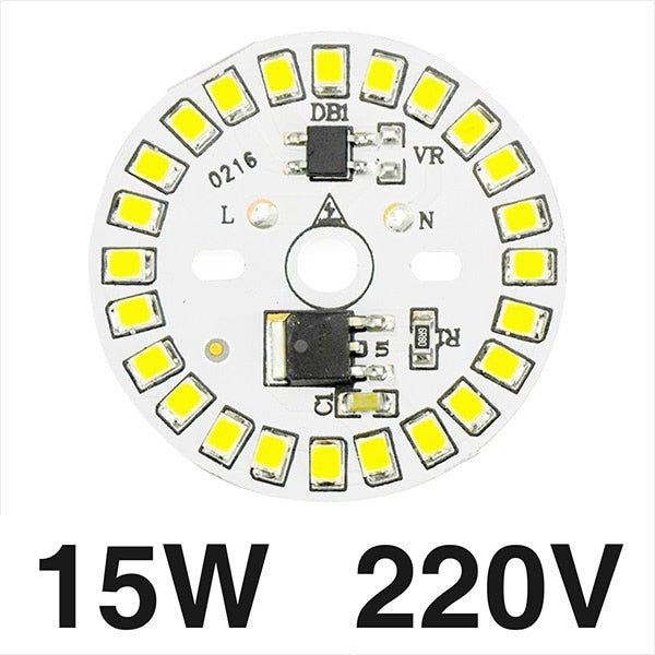 LED Bulb Lamp SMD 15W 12W 9W 7W 5W 3W Light Chip AC230V 220V Input Smart IC LED Bean For Bulb Light Cold White Warm White