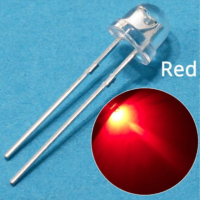 5mm emitting Diode Straw Hat White Red Green Blue Yellow Pink SMD SMT Led Water Clear Bright Wide Angle Bulb 20000mcd Lamp