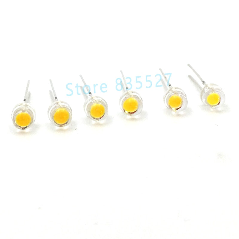 Lot LED 5MM F5 warm white / white 0.25W Super Big Chip Bright Strawhat Light Emitting Diode Chandelier Crystal Lamp DIP