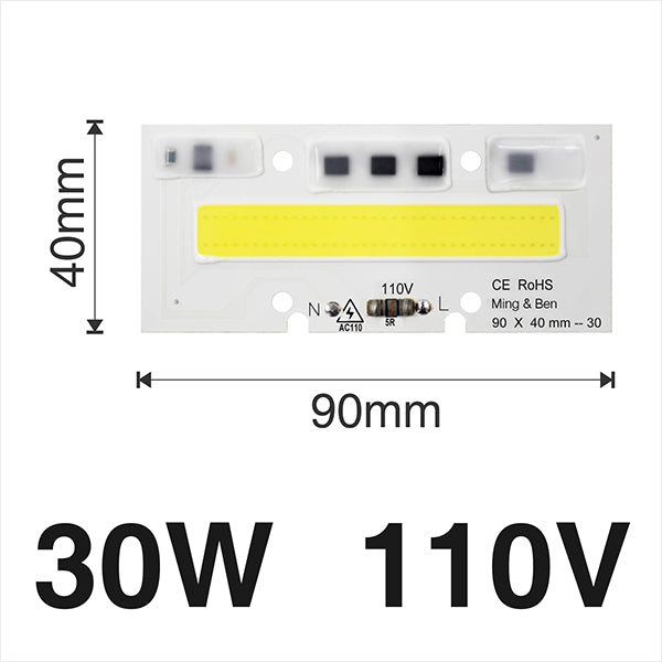 Smart IC Light LED Bright COB Bulb Lamp 30W 50W 70W 100W 150W AC220V 110V Input High Power IP65 Smart IC DIY For LED Flood Light