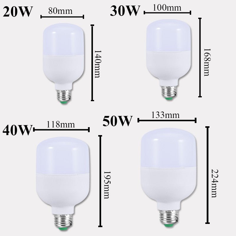 Led Lamp Energy Saving Led Light 220V 230V 240V SMD2835 LED bulb E27 15W 20W 30W 40W 50W 60W Lampada Led Lights for Home