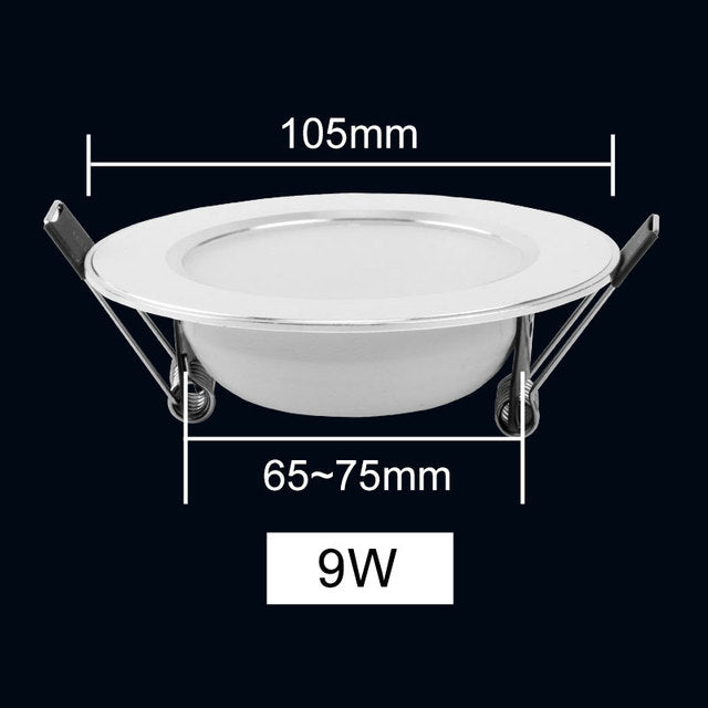 Led Downlight 3W 5W 7W 9W 12W 15W LED Ceiling Round Recessed Lamp 6Pcs 220V 230V LED Spot Light For Bathroom Kitchen