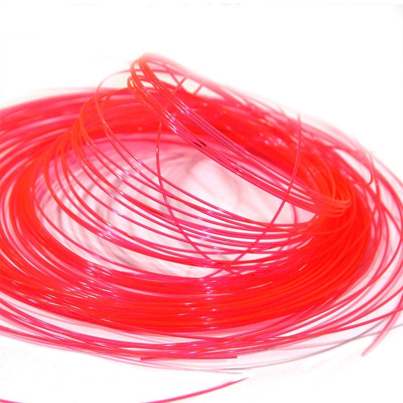 1M Optic Fiber Lights Plastic Led Cable Fluorescence Flex 1.5mm 1.0mm 0.75mm 0.5mm Nano Optical Fiber for Gun Bow Sight Lighting