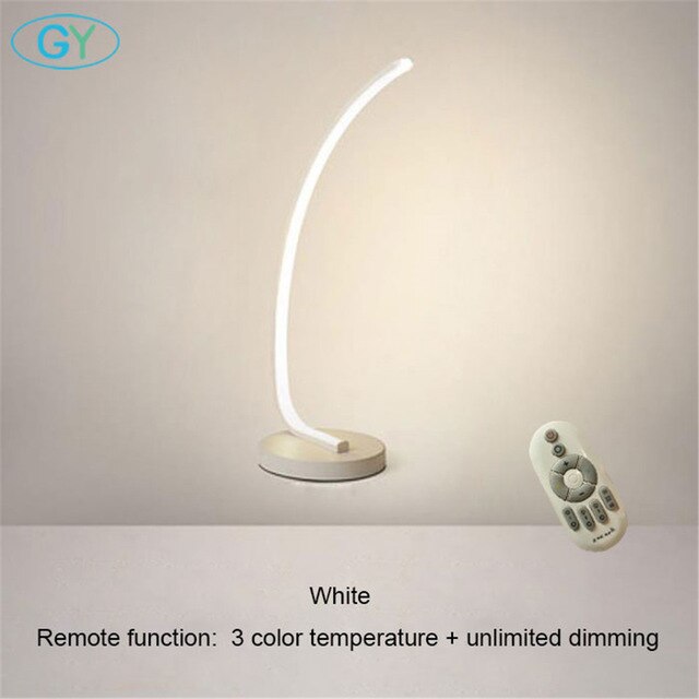Table Lamp Art Design LED Book Light With Plug 16w LED Lamp For Reading Bedside Table Reading Lamp
