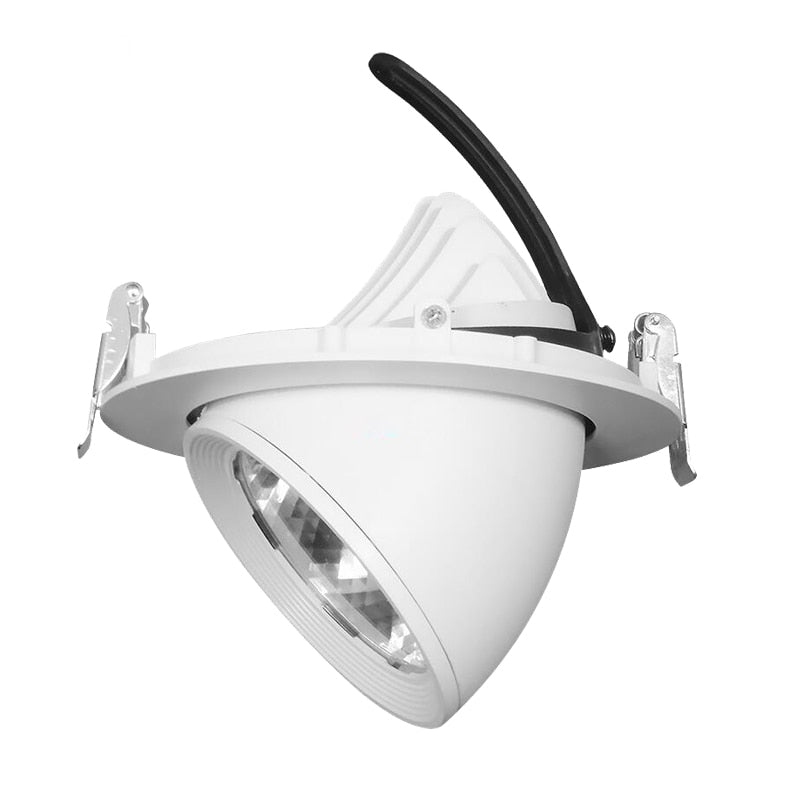 Super Bright 10W 15W 25W 30W LED Trunk Light Gimbal Light Adjustable COB Dimmable Rotation Recessed Ceiling Downlight AC85-265V