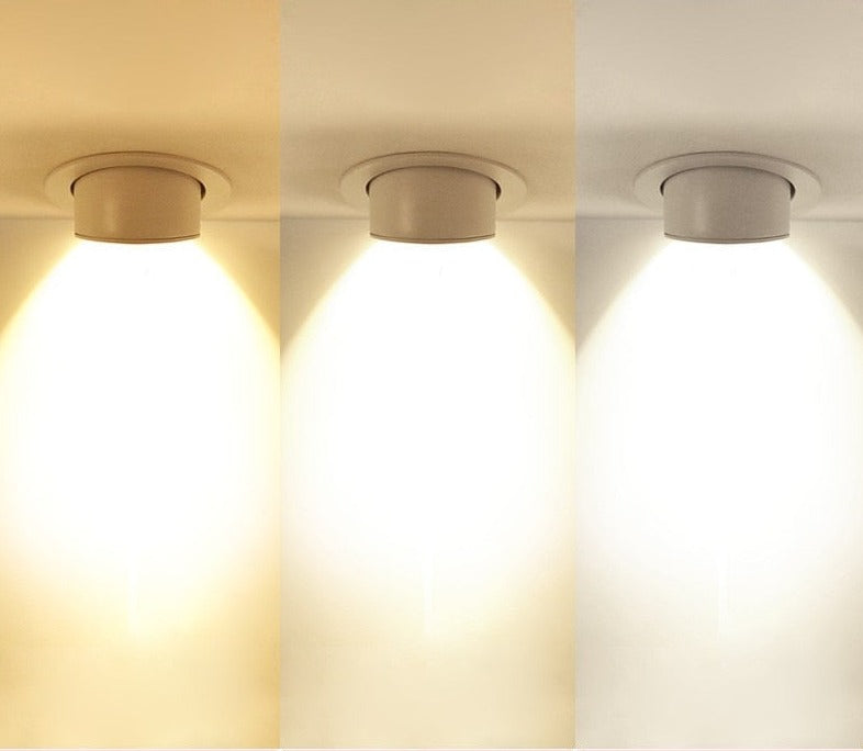 Super Bright 10W 15W 25W 30W LED Trunk Light Gimbal Light Adjustable COB Dimmable Rotation Recessed Ceiling Downlight AC85-265V